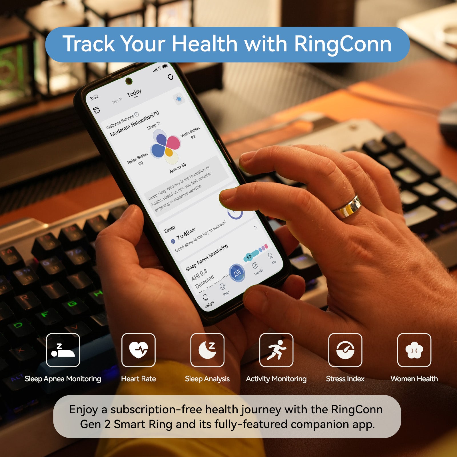 RingConn Smart Ring Gen 2