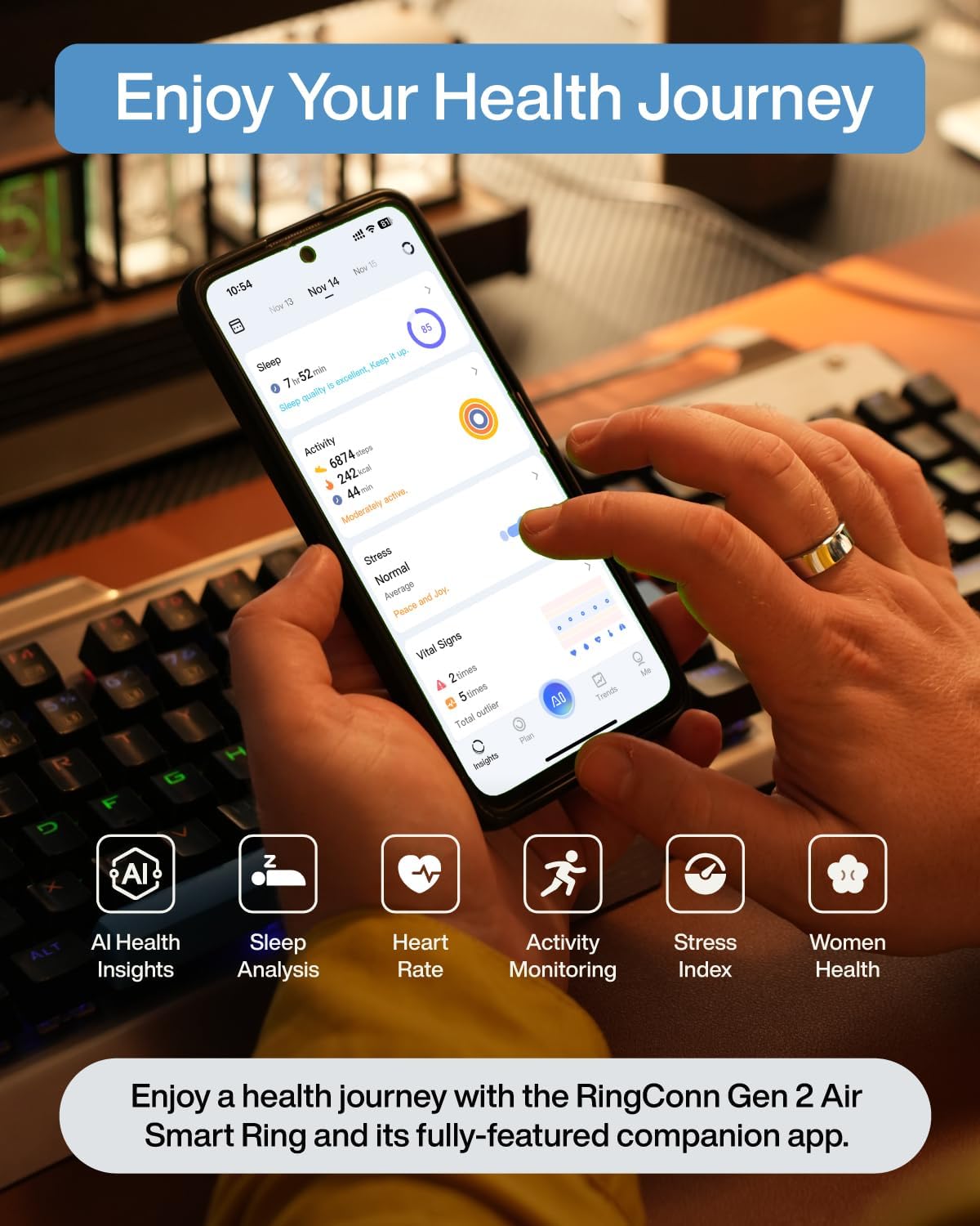 RingConn Smart Ring Gen 2 Air