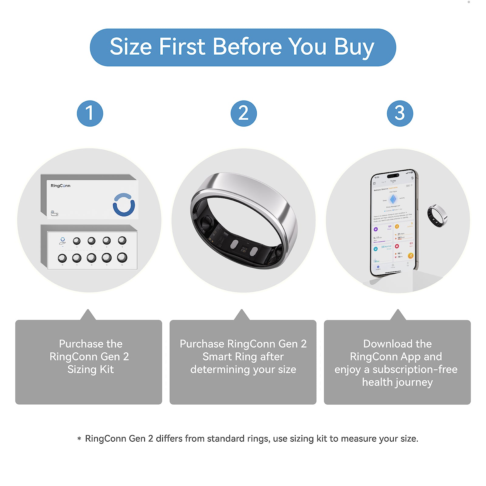 RingConn Smart Ring Gen 2